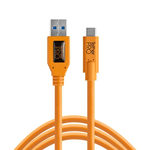 Tether Tools USB 3.0 zu USB-C, 4,60 m, orange von Tether Tools