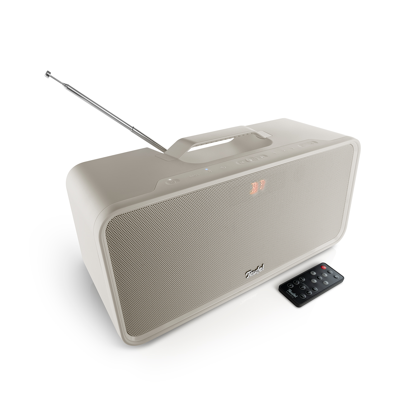 Teufel BOOMSTER Stereo-Bluetooth-DAB+/FM-Soundsystem Outdoor-Speaker bis zu 18 Stunden Akku Sand White von Teufel