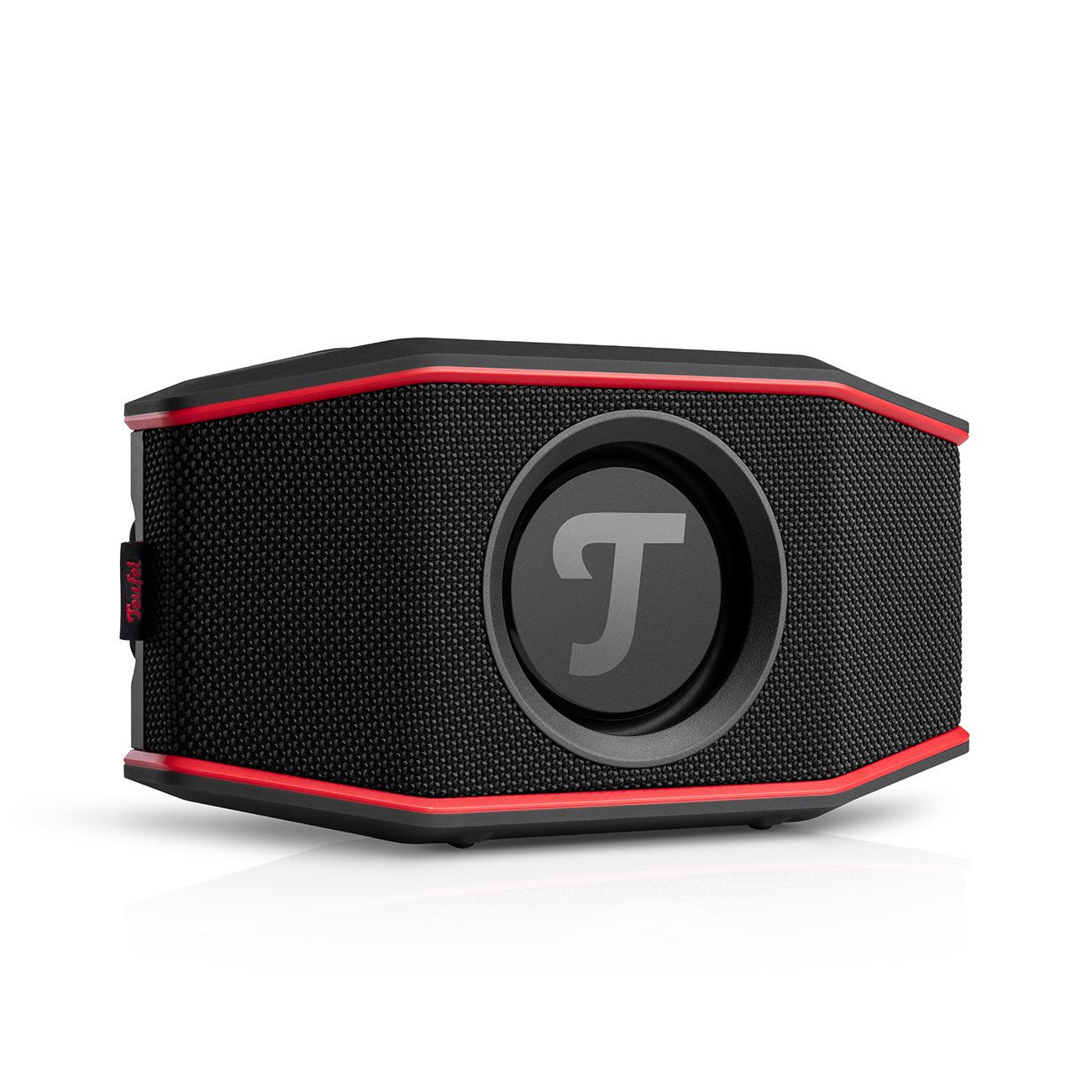 Teufel ROCKSTER GO 2 Bluetooth-Stereo-Speaker bis 28h Laufzeit Wasserdicht Bedientasten Black & Red von Teufel