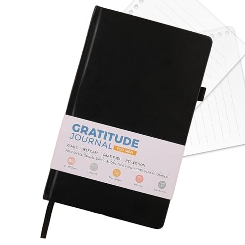 Tagebuch Grateful,Grateful Notebook Journal - Multifunktionales Tagebuch-Notizbuch - Undatiertes Achtsamkeits-Tagebuch für Frauen und Männer, täglich geführte Anregungen für persönliches Wachstum, ins von Tewzafiya