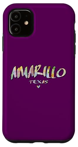 Hülle für iPhone 11 Amarillo Texas – Amarillo TX Aquarell-Logo von Texas Arts and Culture
