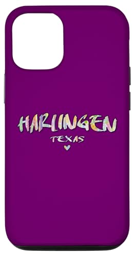 Hülle für iPhone 14 Pro Harlingen Texas - Harlingen TX Aquarell-Logo von Texas Arts and Culture