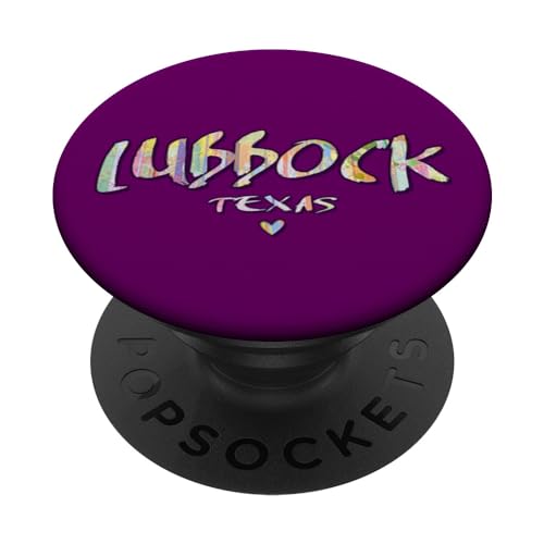Lubbock Texas - Lubbock TX Aquarell-Logo PopSockets mit austauschbarem PopGrip von Texas Arts and Culture