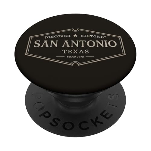 San Antonio Texas | Historisches San Antonio TX PopSockets Klebender PopGrip von Texas Design Apparel