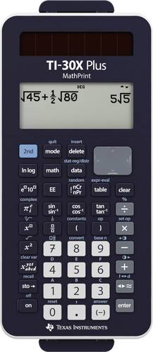 Texas Instruments TI-30X Plus MathPrint Schulrechner Schwarz Display (Stellen): 16 batteriebetrieben von Texas Instruments