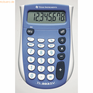 Texas Instruments Taschenrechner TI-503 SV 8-stellig Batteriebetrieb w von Texas Instruments