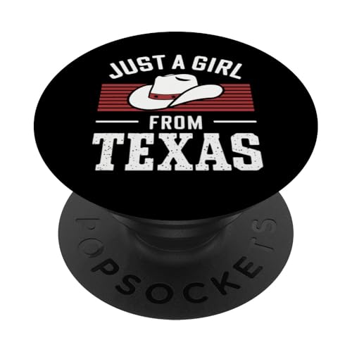 Texas, USA, Bundesstaat Nur ein Mädchen aus Texas PopSockets Klebender PopGrip von Texas State Texan Texas