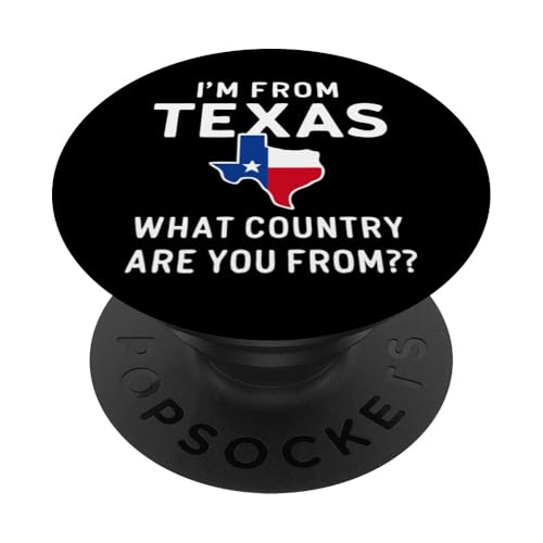 Texas Ich komme aus Texas Aus welchem Land kommst du aus den USA PopSockets Klebender PopGrip von Texas State Texan Texas