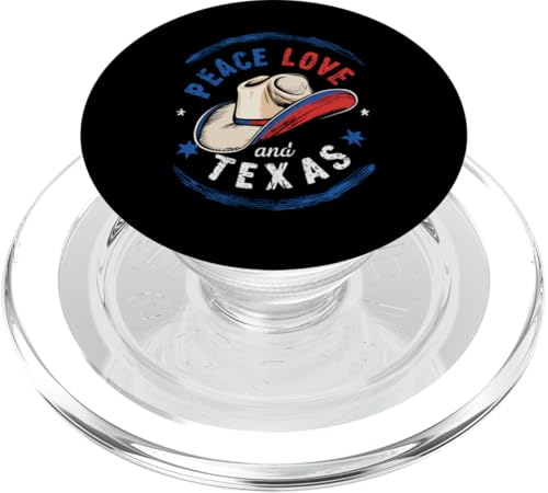 Texas Peace Love und Texas USA State PopSockets PopGrip für MagSafe von Texas State Texan Texas