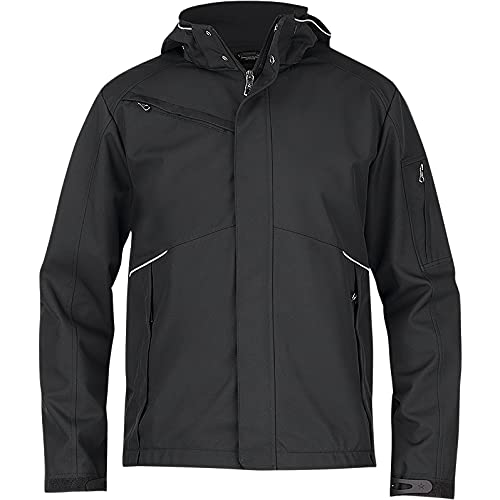 Texstar FJ80 Herren 3L Softshell Jacke, Größe 5XL, Schwarz von Texstar