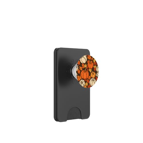 Gemütliche Kürbisse und Herbstblätter-Design für Thanksgiving PopSockets PopWallet für MagSafe von Thanksgiving Cozy Autumn Fall Designs