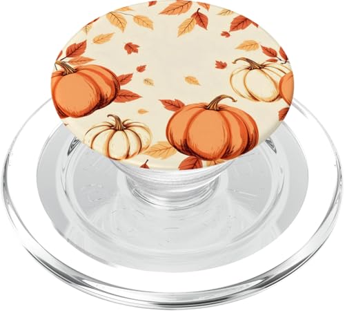 Herbstblätter und Kürbisse Design für den Herbst PopSockets PopGrip für MagSafe von Thanksgiving Cozy Autumn Fall Designs