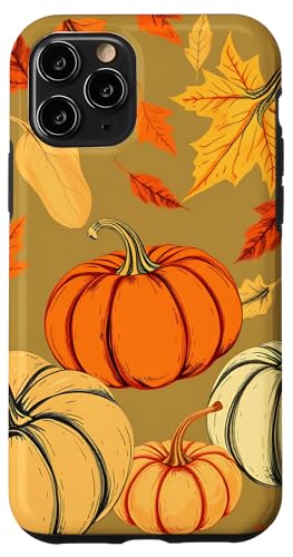 Hülle für iPhone 11 Pro Gemütliches Herbst-Kürbisblätter-Muster für Thanksgiving von Thanksgiving Cozy Autumn Fall Designs