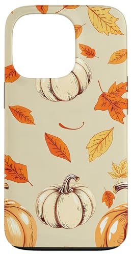 Hülle für iPhone 13 Pro Gemütliches Herbstlaub und Kürbisse Thanksgiving Muster von Thanksgiving Cozy Autumn Fall Designs