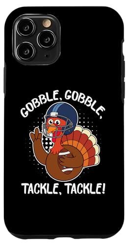 Hülle für iPhone 11 Pro Thanksgiving Fußball Truthahn Gobble, Gobble, Tackle, Tackle! von Thanksgiving Football Turkey Season Graphics Co.