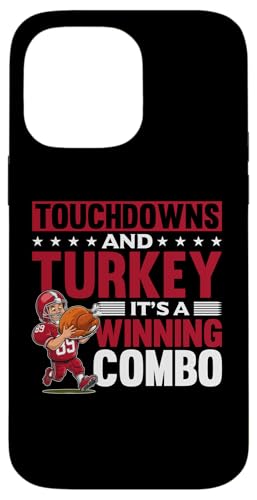 Hülle für iPhone 14 Pro Max Thanksgiving Fußball Türkei Touchdowns und Truthahn - es ist ein von Thanksgiving Football Turkey Season Graphics Co.