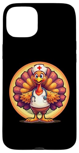 Hülle für iPhone 15 Plus Thanksgiving Nurses RN Turkey Disguised as a Nurse von Thanksgiving For Nurses