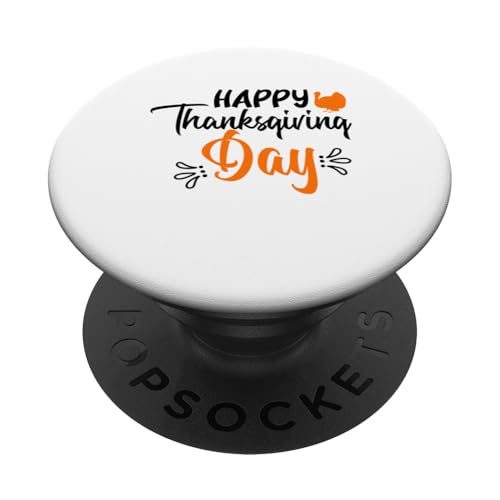 Happy Thanksgiving Day Kürbis Türkei Urlaub Herbst PopSockets Klebender PopGrip von Thanksgiving Funny Turkey Day Thankful Family Tees