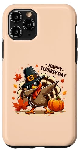 Hülle für iPhone 11 Pro Thanksgiving Lustiger Truthahn-Pilger tupfen Fröhlichen Türkei-Tag von Thanksgiving Funny Turkey Pilgrim dabbing tees