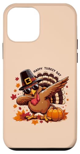 Hülle für iPhone 12 mini Thanksgiving Lustiger Truthahn-Pilger tupfen Fröhlichen Türkei-Tag von Thanksgiving Funny Turkey Pilgrim dabbing tees