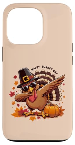 Hülle für iPhone 13 Pro Thanksgiving Lustiger Truthahn-Pilger tupfen Fröhlichen Türkei-Tag von Thanksgiving Funny Turkey Pilgrim dabbing tees