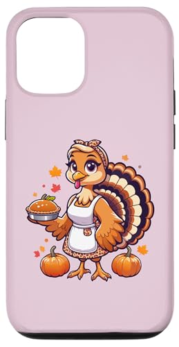 Hülle für iPhone 12/12 Pro Thanksgiving Truthahn Frauen Mama Leopardenmuster mit Kürbiskuchen von Thanksgiving Turkey Women Girl Leopard Print tees