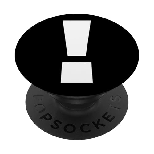 Ausrufezeichen. Weißer Text PopSockets Klebender PopGrip von The Alphabet