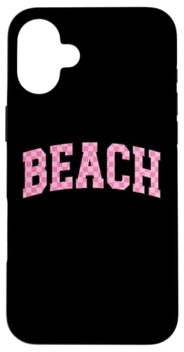 Hülle für iPhone 16 Plus Beach Pink Varsity von The Aqua Cottage