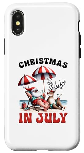 Hülle für iPhone X/XS Weihnachten im Juli von The Aqua Cottage