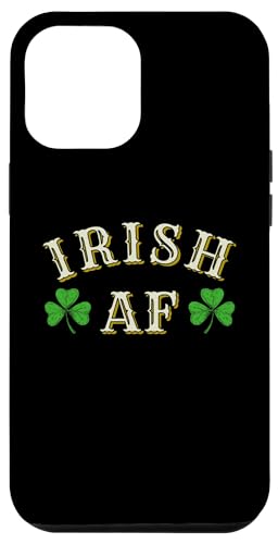 Irish AF St. Patrick's Day Lucky Four Leaf Clover Hülle für iPhone 12 Pro Max von The Aqua Cottage