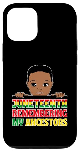 Hülle für iPhone 12/12 Pro Juneteenth Remembering my Ahnen Cute Black Boy von The Black History Store