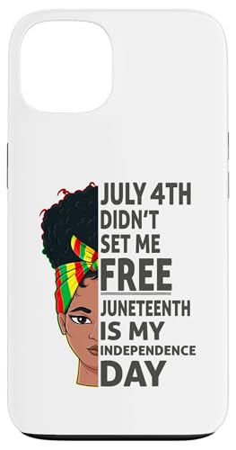 Hülle für iPhone 13 Juneteenth ist mein Unabhängigkeitstag 1865 Messy Bun Women von The Black History Store