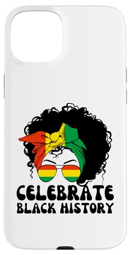 Hülle für iPhone 15 Plus Feiern Sie Black History Messy Bun - Schwarze Bürgerrechte von The Black History Store