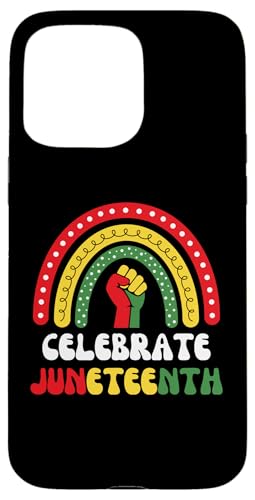 Hülle für iPhone 15 Pro Max Feiern Sie Juneteenth Rainbow 1865 Black History von The Black History Store