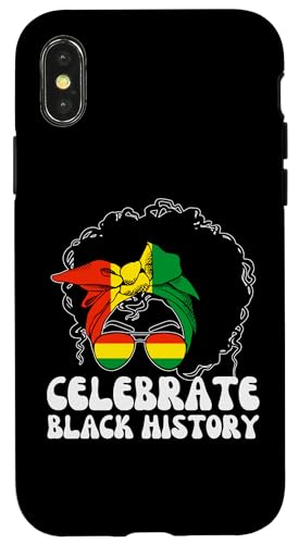 Hülle für iPhone X/XS Feiern Sie Black History Messy Bun - Schwarze Bürgerrechte von The Black History Store