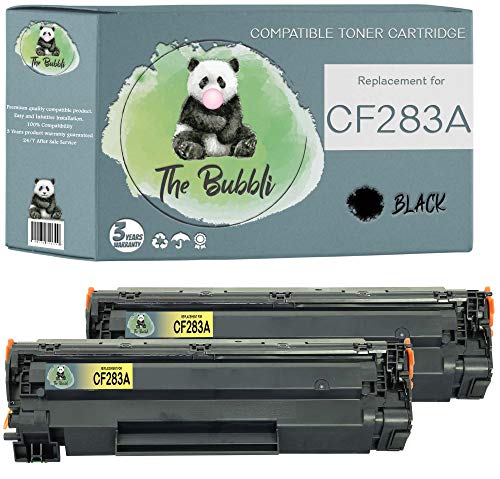 The Bubbli Original | CF283A 83A Kompatibel Toner für HP Laserjet Pro MFP M125nw M126a M127fn M127fw M128fn M225dn M225dw M201dw M201n M202dw M202n (2 SCHWARZ) von The Bubbli