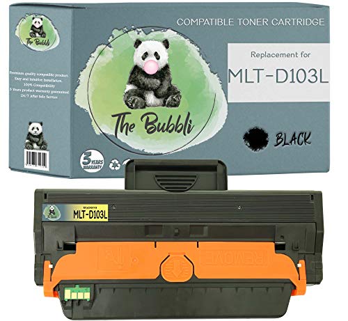 The Bubbli Original | MLT-D103L 103L Kompatible Toner für Samsung SCX-4728FD SCX-4729FD SCX-4729FW ML-2950ND ML-2955DW ML-2955ND (1 SCHWARZ) von The Bubbli