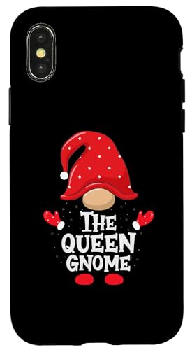 Hülle für iPhone X/XS The Queen Gnom — Lustiges, passendes Weihnachtsfest für die ganze Familie von The Christmas Apparel Store