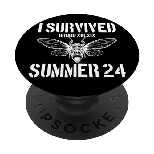 Ich habe Cicada überlebt Sommer 2024 Cicada PopSockets mit austauschbarem PopGrip von The Cicadas Reunion Tour Merch