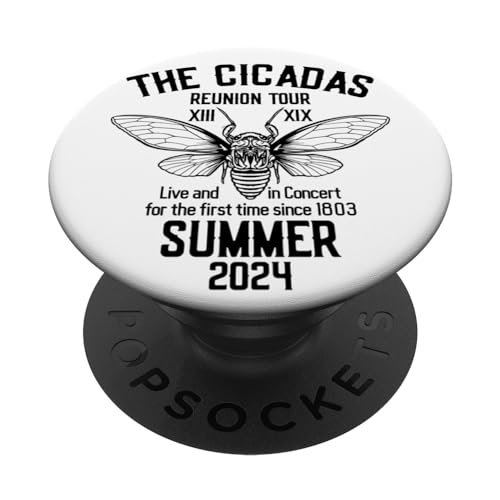 The Cicadas Reunion Tour Sommer 2024 Damen Herren PopSockets mit austauschbarem PopGrip von The Cicadas Reunion Tour Merch
