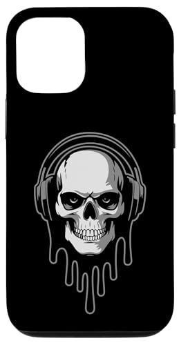 Hülle für iPhone 13 Pro Skull with Headphones Gamer Music Graphic von The Cosmic Chop by Giant Step