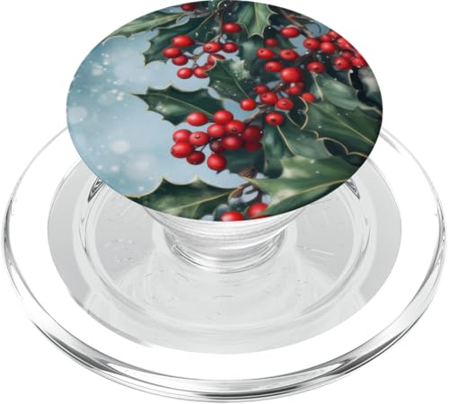 Holly Berry Weihnachten Blumenästhetik PopSockets PopGrip für MagSafe von .The Cozy Snowy Christmas Market