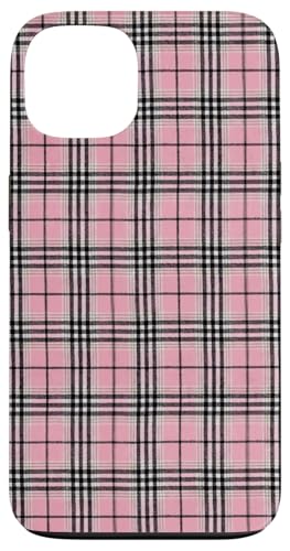 Hülle für iPhone 13 Niedliches rosa und schwarz kariertes Weihnachtsmuster von The Cozy Tartan Holiday Pavilion