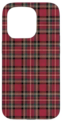 Hülle für iPhone 15 Pro Niedliches kariertes Weihnachts-Tartan-Muster von The Cozy Tartan Holiday Pavilion