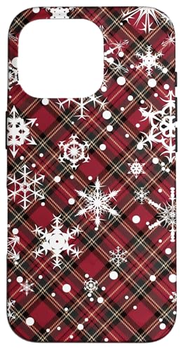 Hülle für iPhone 16 Pro Niedliche karierte Weihnachts-Tartan-Schneeflocke von The Cozy Tartan Holiday Pavilion