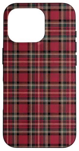 Hülle für iPhone 16 Pro Niedliches kariertes Weihnachts-Tartan-Muster von The Cozy Tartan Holiday Pavilion