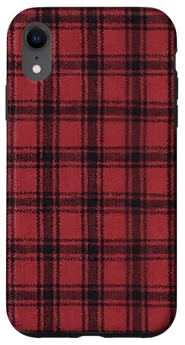 Hülle für iPhone XR Niedliches kariertes Weihnachts-Tartan-Muster von The Cozy Tartan Holiday Pavilion