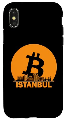 Hülle für iPhone X/XS Istanbuler Bitcoin-Maximalist - Bitcoin Skyline von Istanbul von The Crazy Cyber Bitcoin Art Store