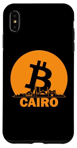 Hülle für iPhone XS Max Kairo Bitcoin Maximalist - Bitcoin Kairo Skyline von The Crazy Cyber Bitcoin Art Store