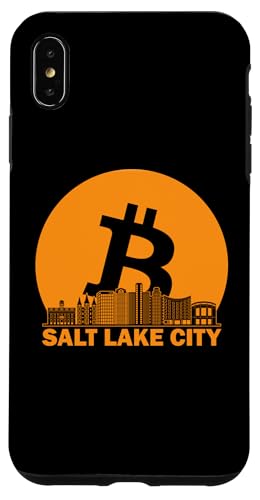 Hülle für iPhone XS Max Salt Lake City Bitcoin Maximalist — Skyline von Salt Lake City von The Crazy Cyber Bitcoin Art Store